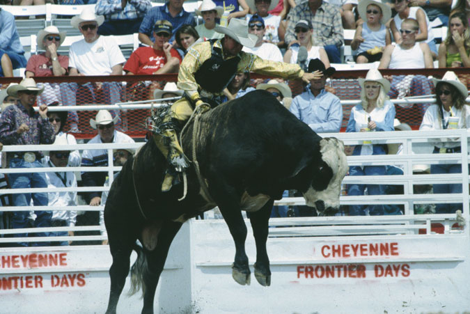 Cheyenne Frontier Days Rodeo courtesy of Wyoming Travel & Tourism